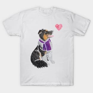 Watercolour English Shepherd dog T-Shirt